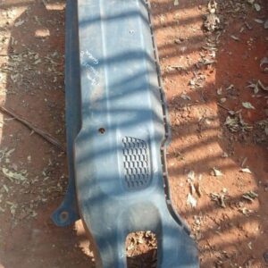 Rear bumper for Jeep Renegade, shown from back angle, used condition.Rear bumper for Jeep Renegade, shown from