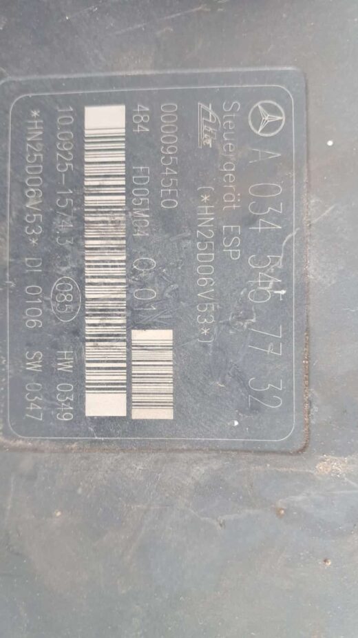 Mercedes-Benz C320 2006 ABS pump used – part number 0345457732