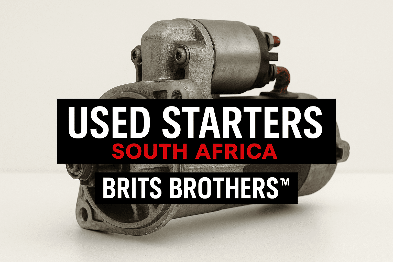 Used starter motor South Africa – affordable replacement part by Brits Brothers™