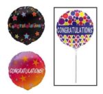 Balloon air fill w/stick congrats 25cm – main product image
