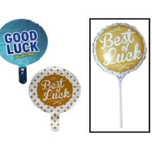 Balloon air fill w/stick good luck – main product image