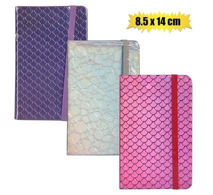 007-000233.Jpg Notebook w/elastic band pattern 8x14cm – main product image