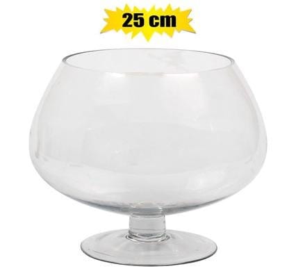 019-000049.Jpg Vase glass footed 25x25cm asstd – main product image