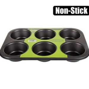 Bakeware non stick muffin pan 6 hole – main product image