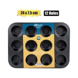 Bakeware non stick cupcake pan12 hole – main product image
