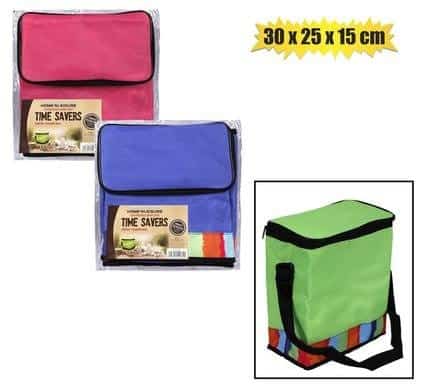 028-000032.Jpg Cooler bag nylon multi col 30x25x15cm – main product image