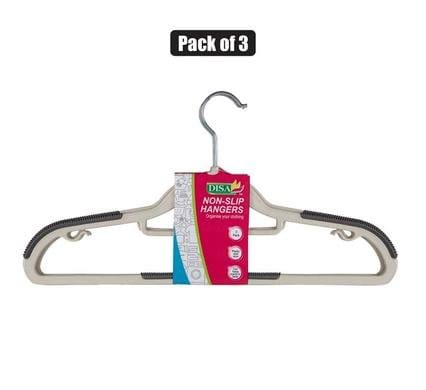 036-000320.Jpg Clothes hangers abs non slip 3pc – main product image