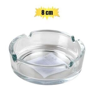 Ashtray clear glass 8cm – main product image