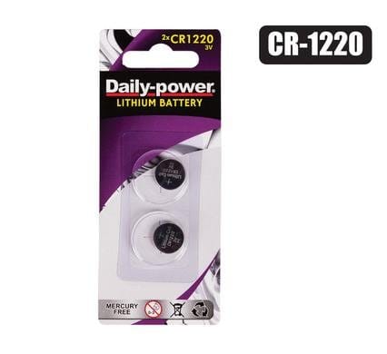 046-001220-Pk2.Jpg Batteries lithium cr 1220(3v) l04 2pce – main product image