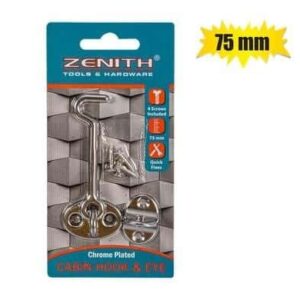 Cabin hook+eye cp+screws 75mm zenith – main product image