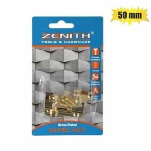 Barrel bolt+screws brass 50mm zenith – main product image