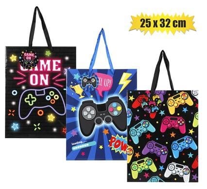 077-001056.Jpg Gift bag designer lrg 25x32cm gaming – main product image