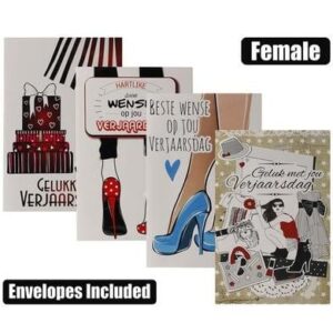 Card & envelope birthday – female afr – main product image