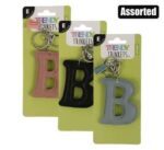 Keychain alpha faux leather b – main product image
