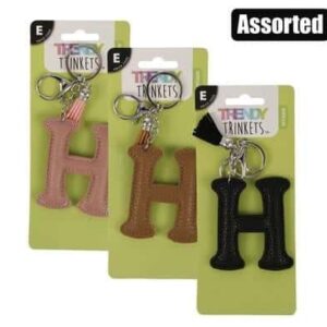 Keychain alpha faux leather h – main product image