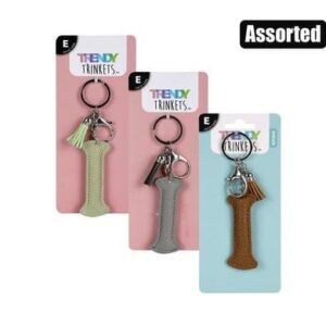Keychain alpha faux leather i – main product image