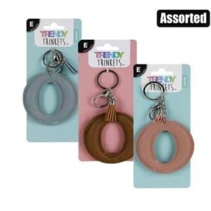 Keychain alpha faux leather o – main product image