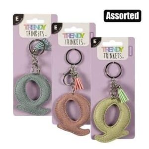 Keychain alpha faux leather q – main product image