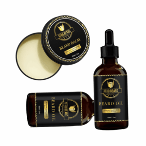 AfroBeard: Beard Care Essentials Bundle: 2x Classic Oils & 1x Classic Balm – main product image