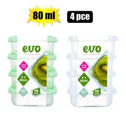 105-001002.Jpg Container mini 80ml 4pc 5,5x,5x2cm evo – main product image