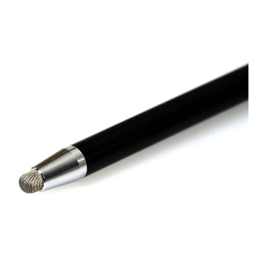 Port Designs Metallic Tip Stylus with 40cm Cable – Black – front view