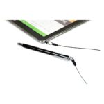 Port Designs Metallic Tip Stylus with 40cm Cable – Black – side angle
