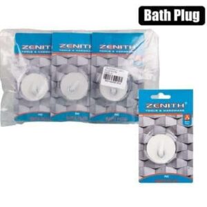 Bath plug white zenith – main product image