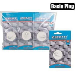 Basin plug white zenith – main product image