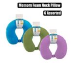 Travel neck pillow 30x26cm memory foam – main product image