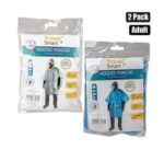 Raincoat poncho 132x202cm w/hood 2 pack – main product image