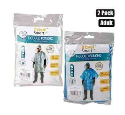174-008023.Jpg Raincoat poncho 132x202cm w/hood 2 pack – main product image