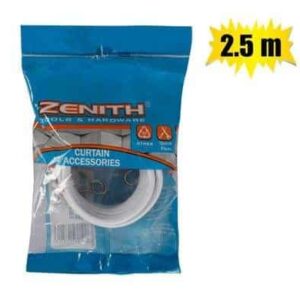 Curtain wire 2.5m+hooks+eyes zenith – main product image