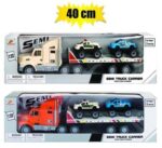 Vehicle playset truck & trailor w/2cars – main product image