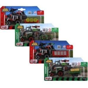 Maisto dinky work tractor & trailer – main product image