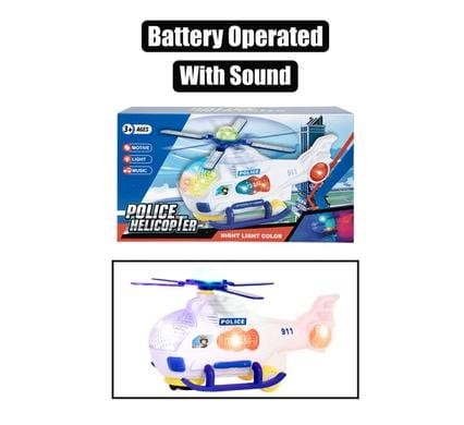 265-000236.Jpg Battery operated helicopter police 20cm – main product image