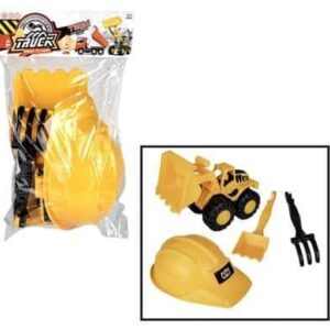 Boys playset constr helmet&vehicle set – main product image