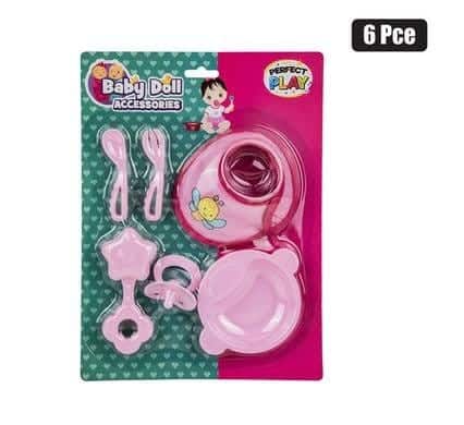 361-009112.Jpg Baby doll accessory feeding 6pc set – main product image