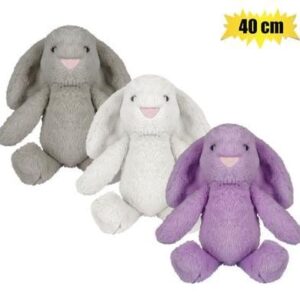 Plush bunny flappy ears & pink nose 40cm – main product image