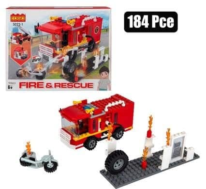 469-006501.Jpg Building blocks cogo fire 184pcs – main product image