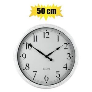 Clock wall qtz pl round distressed 50cm – main product image