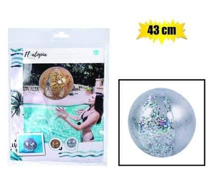 500-000017.Jpg Inflatable ball glitter 43cm astd – main product image
