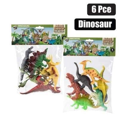 560-000019.Jpg Animals dinosaur 6pc asstd 15cm – main product image