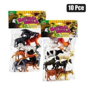 Animals assorted rubber 10pc – main product image