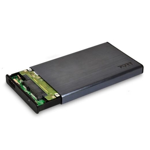 Port Connect 2.5" USB C External HDD Enclosure Black - image 4 | Brits Brothers Parts