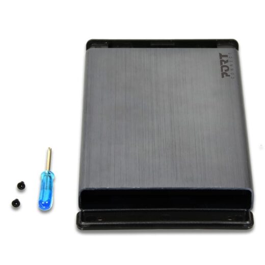 Port Connect 2.5" USB C External HDD Enclosure Black - image 2 | Brits Brothers Parts