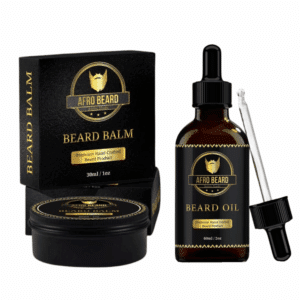 AfroBeard: Classic 2in1 Beard Grooming Kit for Growth and Moisture – main product image