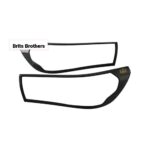 Toyota Hilux GD6 Headlight Cover 18 / (W/LED & DRL) Matte Blk Set (NXN) – main product image