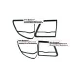 Toyota Fortuner Taillight Cover 12 15 (Matte Blk) 4pcs/Set – main product image