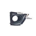 Toyota Corolla Prestige LHS Fog Cover 14 17 (W/Hole,W/Chrome Mldng) – main product image