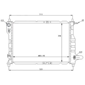 Chevrolet Spark Radiator 05 (0.8/1.0/1.2 MT) – main product image